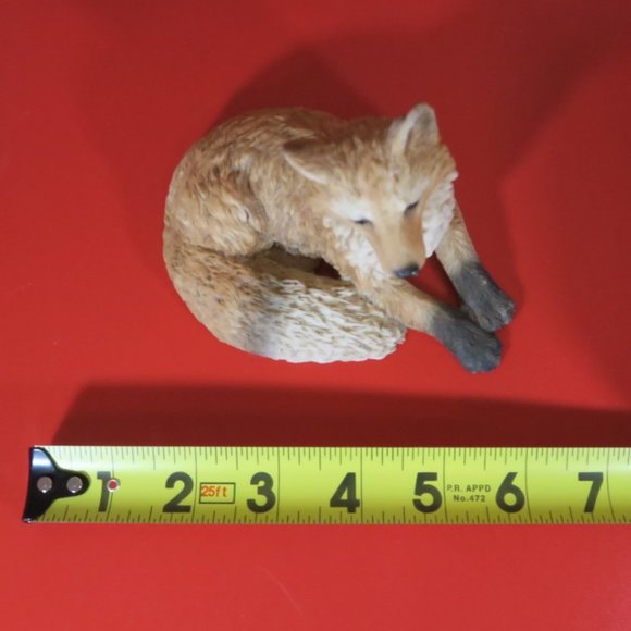 Vintage CASTAGNA Red Fox Figurine 1988 Made in Italy Alabaster Forest Animal - Picture 9 of 9